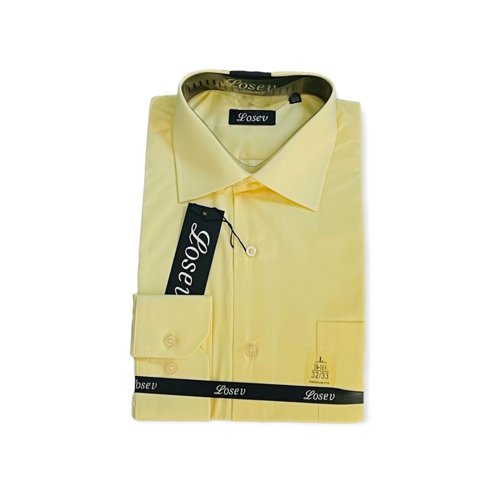 Losev Mens Yellow long sleeve shirt